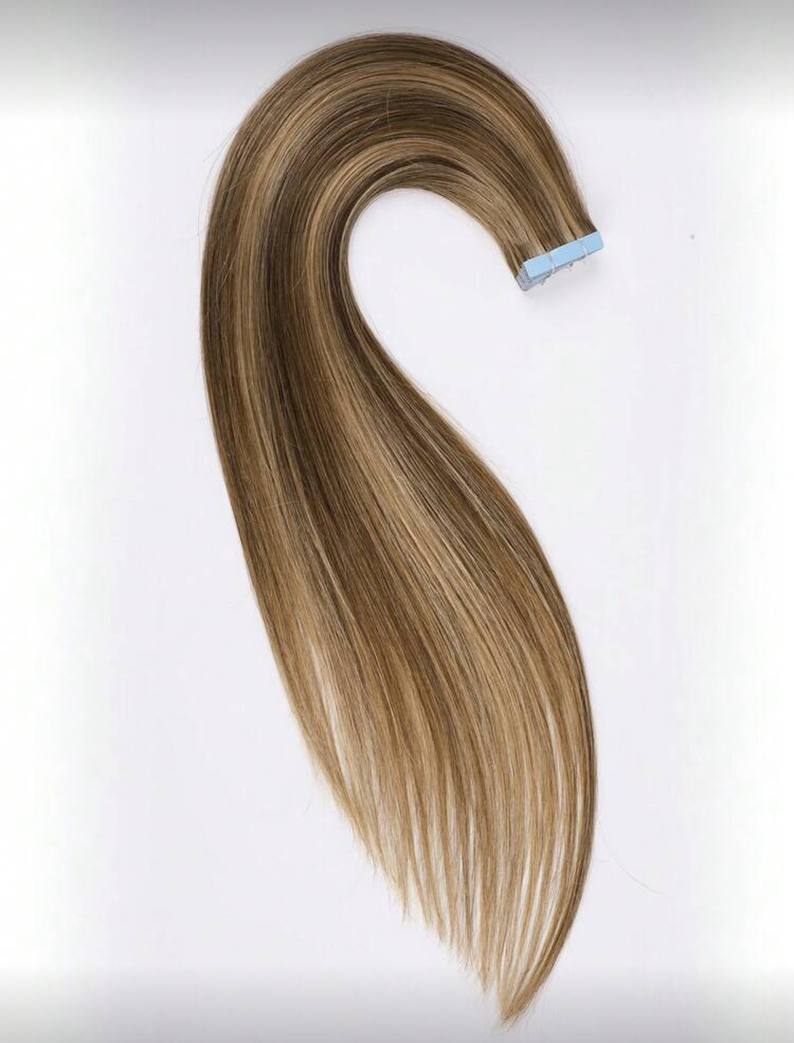 Unsichtbares Tape in Remy Echthaar Extensions Echthaar Schwarz 20 Stück/Packung aus natürlichem Echthaar