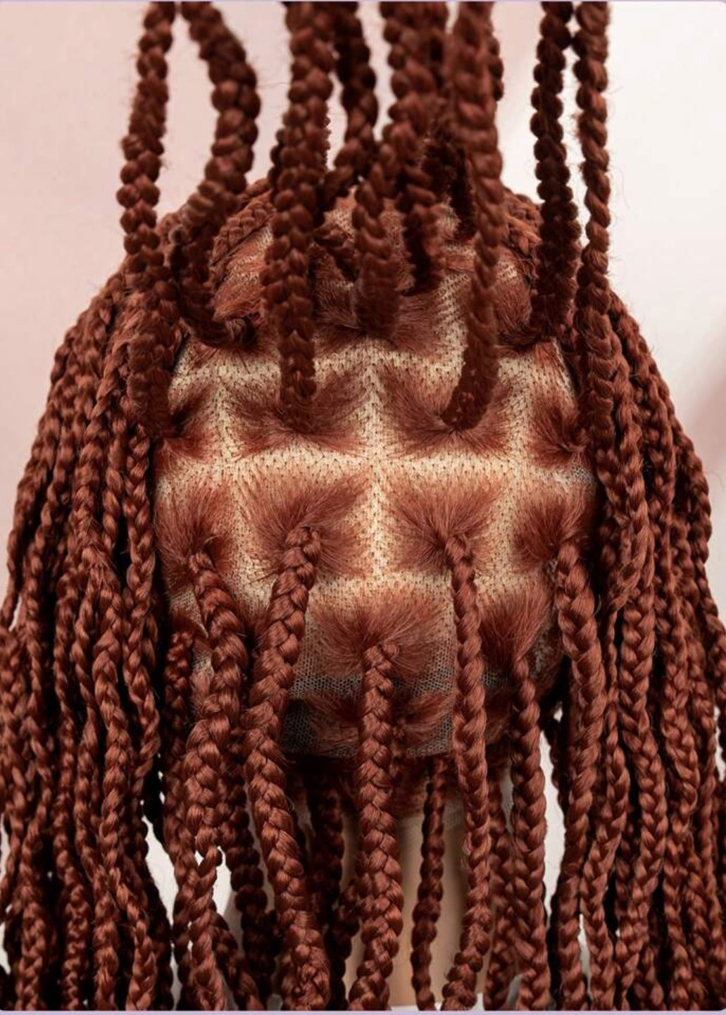 Crocheted Synthetic Handmade Lace Box Braids Short Three-Strand Twist Wig ,Bohemian Goddess River Box Braid