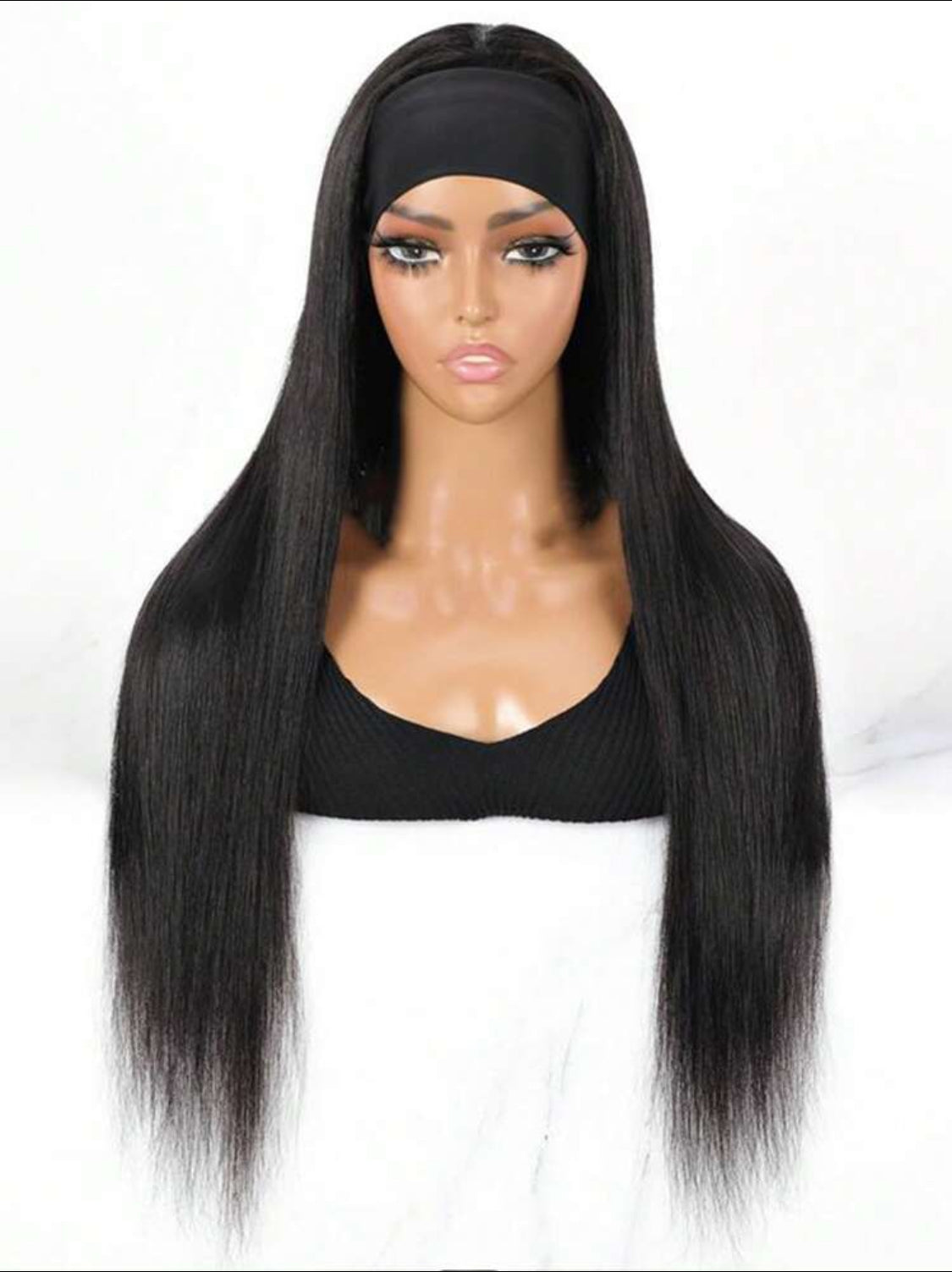 Glueless Straight Headband Wigs Headband Wig Human Hair Straight Brazilian Virgin Headband Wigs Human Hair Wigs 150% Density