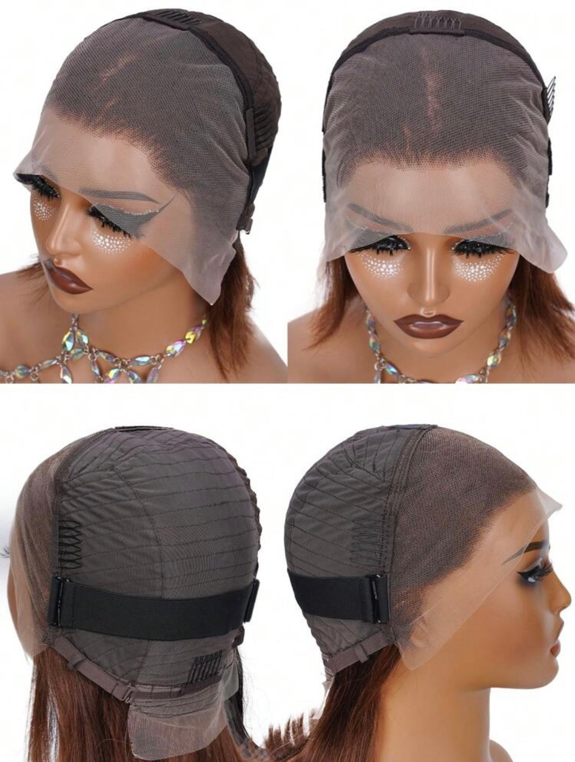 Bob Wig Human Hair 13x4 Transparent Lace Front 180% Density Straight Pre Plucked Natural Hairline