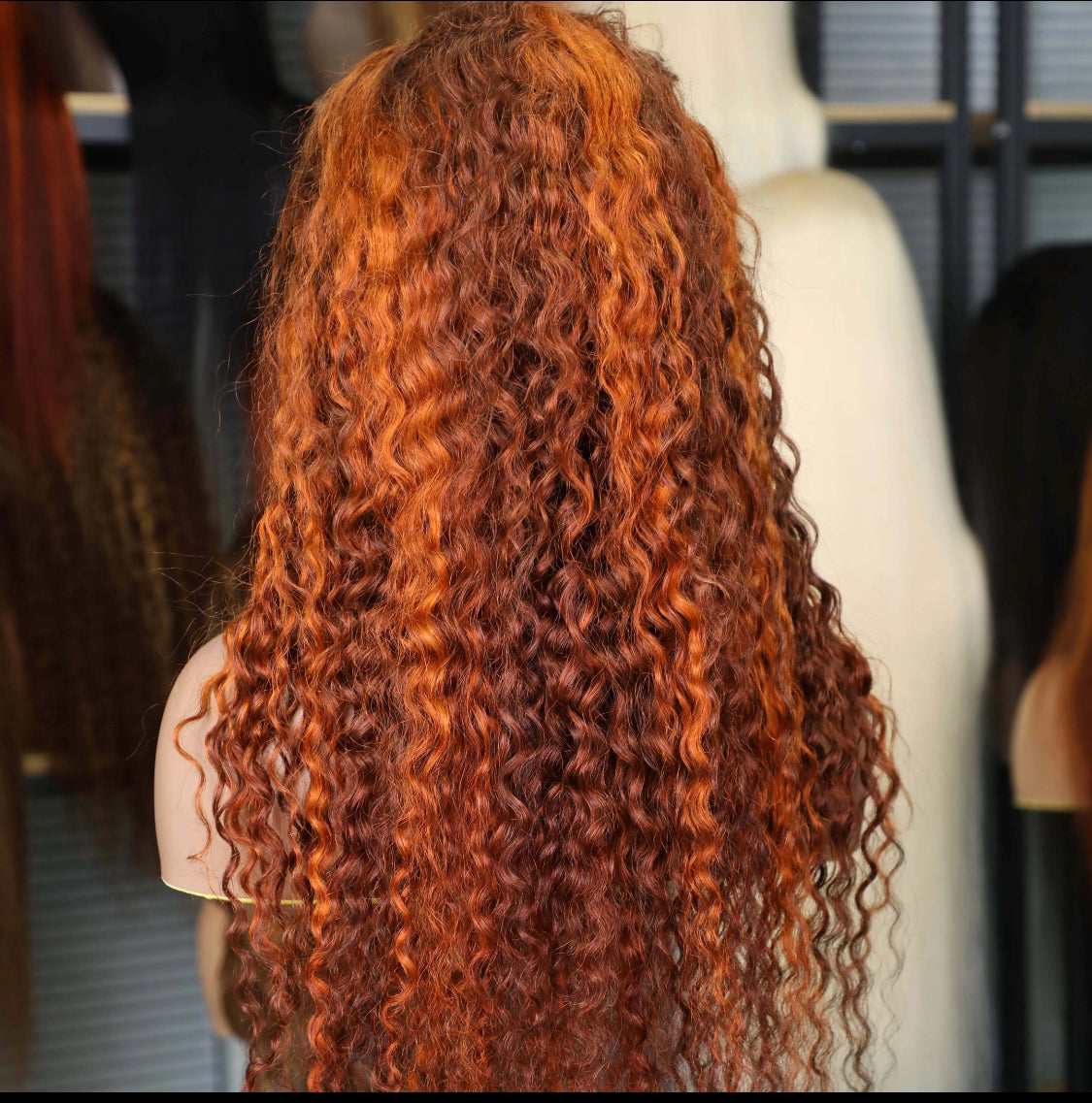 Ombre Water Wave 13x6 HD Lace Frontal Perücken Brasilianische Orange Ingwer Echthaar Perücke Lockige Perücken PrePlucked