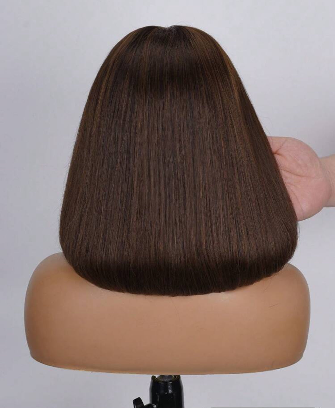 Bob Wig Human Hair 13x4 Transparent Lace Front 180% Density Straight Pre Plucked Natural Hairline