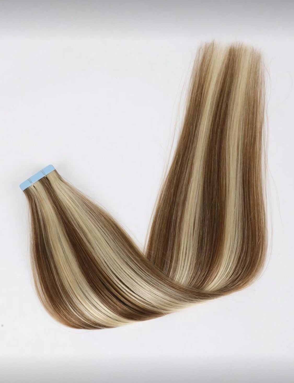 Unsichtbares Tape in Remy Echthaar Extensions Echthaar Schwarz 20 Stück/Packung aus natürlichem Echthaar