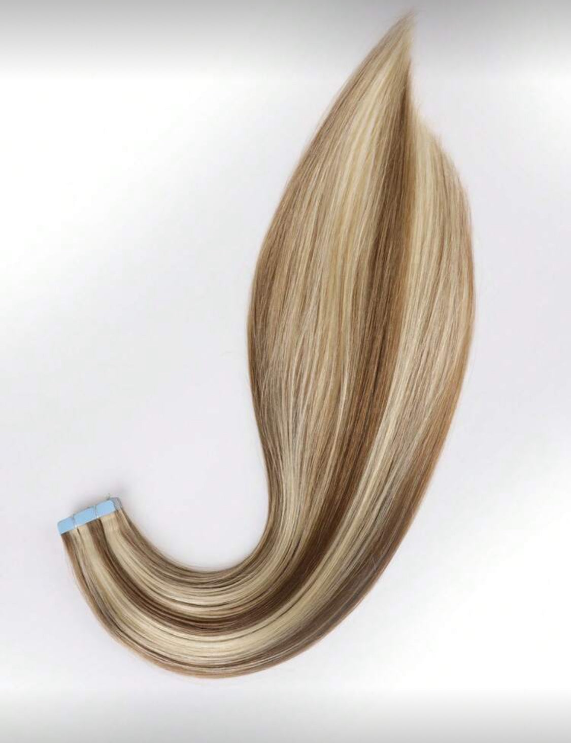 Unsichtbares Tape in Remy Echthaar Extensions Echthaar Schwarz 20 Stück/Packung aus natürlichem Echthaar