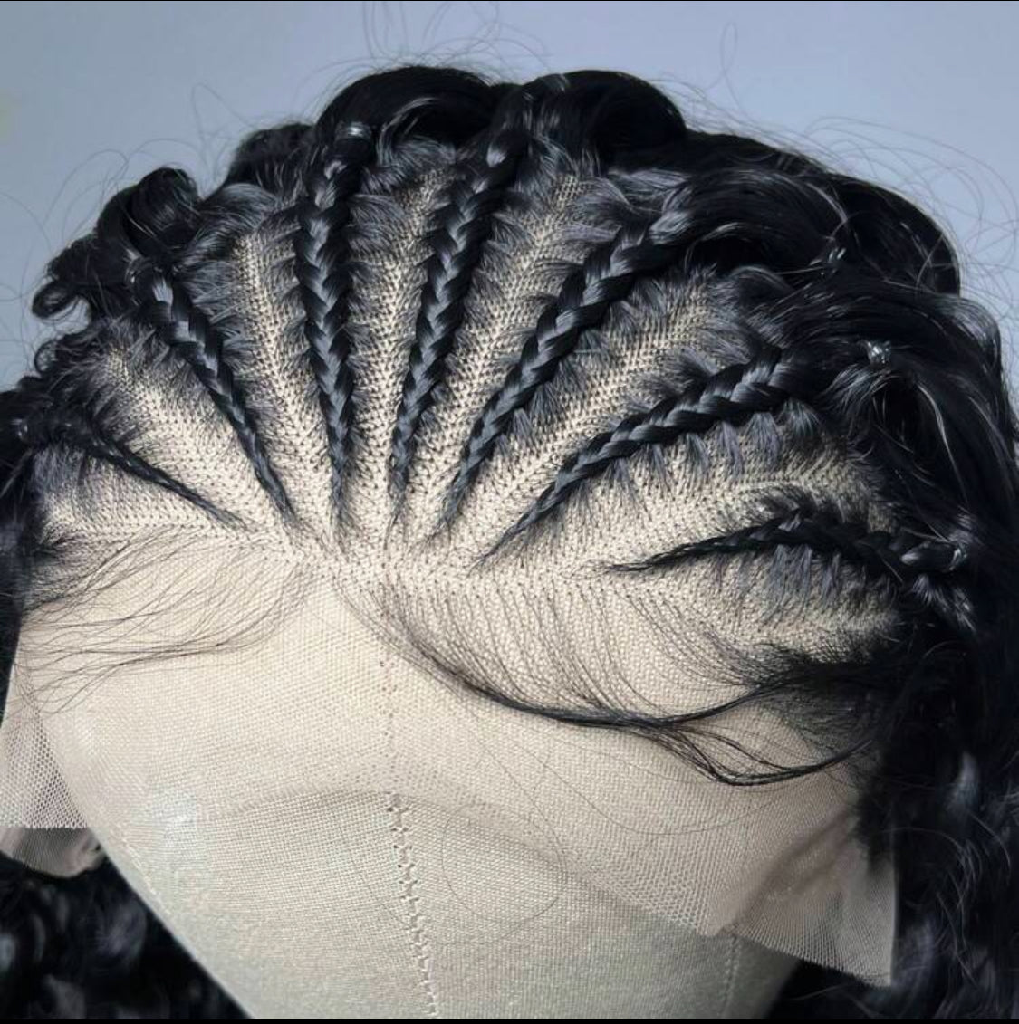 26 Inches Long Synthetic Lace Front Braids Curly Gluless Wigs With Baby Hair