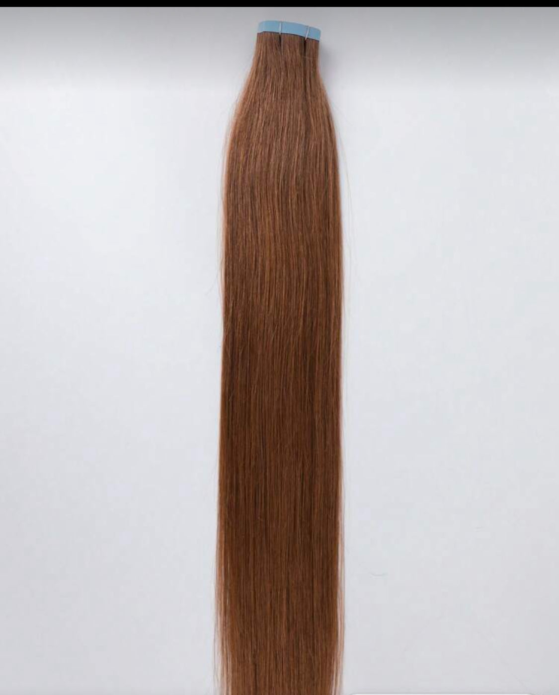 Reddish Brown Tape in Remy Human Hair Extensions Real Remy Human Hair Black 20 Pcs/Pack In Natural Human Hair