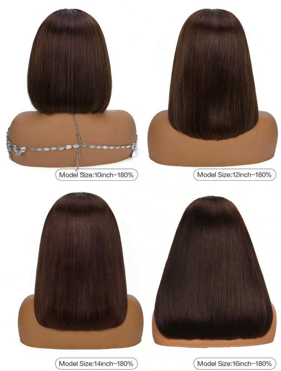 Bob Wig  Human Hair 13x4 Transparent Lace Front 180% Density Straight Pre Plucked Natural Hairline