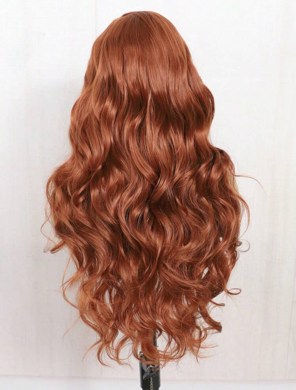 24 Inches Luxury orange  Synthetic Heat Resistant 13x6 Long Body Wavy Hair Pre-Plucked Hairline Synthetic HD Lace Front Wigs Natural Hairline High Quality Synthetic wig