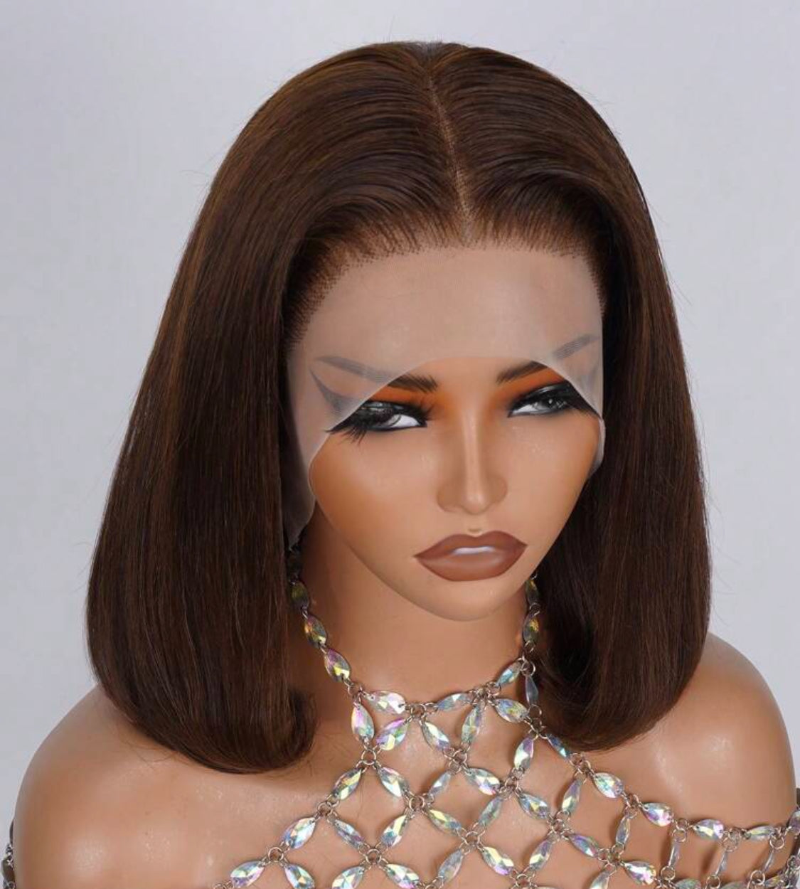 Bob Wig  Human Hair 13x4 Transparent Lace Front 180% Density Straight Pre Plucked Natural Hairline