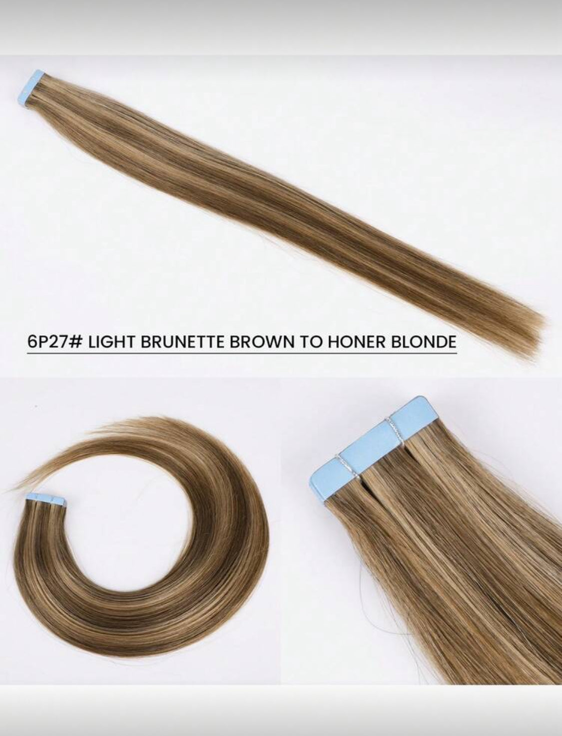 Invisible Tape in Remy Human Hair Extensions Real Remy Human Hair Black 20 Pcs/Pack In Natural Human Hair