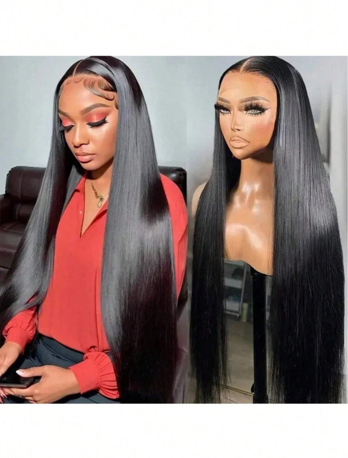 13x4  Lace Frontal Human Hair Wig Straight HD Transparent Lace Brazilian Human Hair Wig  Natural Color Wig