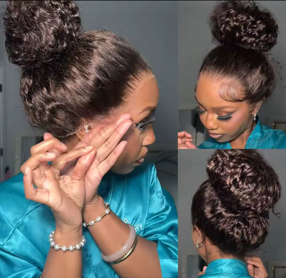 Water Wave Invisible Strap 360 Full Hd Lace Front Wig Chocolate Brown 30 Inch Deep Wave Frontal Wig Glueless Wig Human Hair